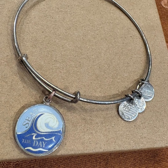 Alex and Ani "Seas the Day" Charm Expandable Bracelet - Picture 2 of 4